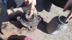 Замена подшипников на тракторе УРАЛЕЦ 220 , на передних колесах. #Трактора #Мтз #Ремонт #Техника