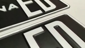 Изготовили сувенирный номер на мотоцикл