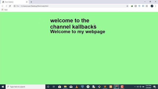 Javascript Dom - Edit or Change The Text Content of Html Elements