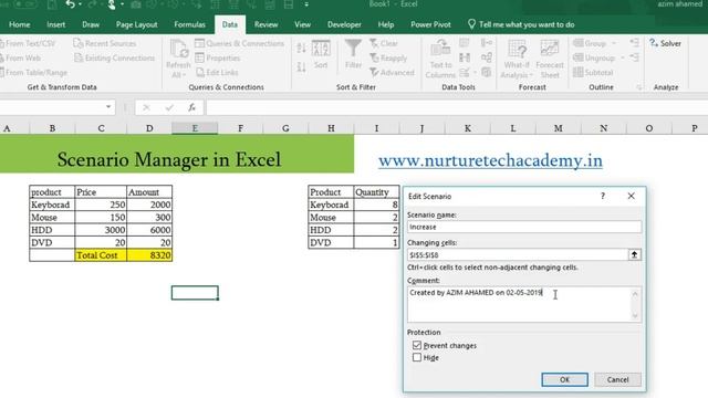 Scenario Manager Function in Excel (हिंदी में) смотреть онлайн