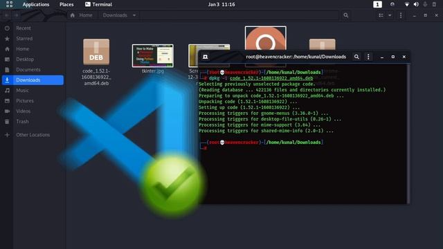 How to Install or Uninstall VS Code on Kali Linux | Explained In Hindi | Linux For Beginners