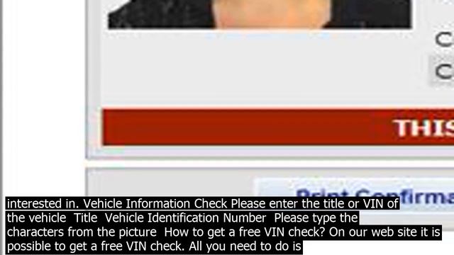 Check vin number online usa español join the millions of users and gain the power of knowl смотреть онлайн