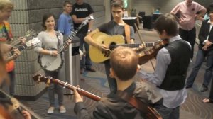 Willow Jamming with The Sleepy Man Banjo Boys at IBMA 2012