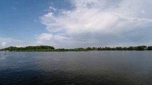 Радуга и река Ока в Рязани