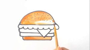 Как нарисовать бургер?