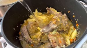 Рис, пшено и горох готовлю с ребрышками/Rice, millet and peas cooked with ribs