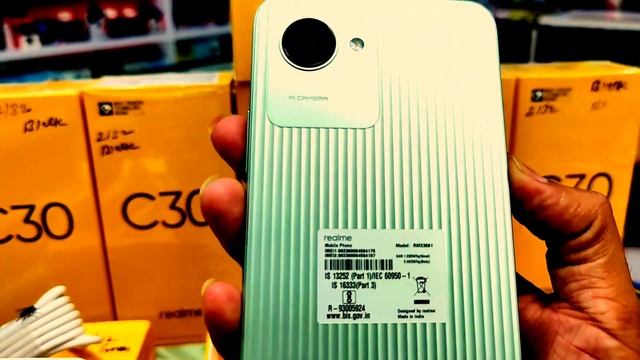 Realme c30 mobile Rs-6499 unboxing black & green colour C30 #realme #realmec30  #unboxing #mobile
