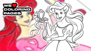 #39 Ариэль Русалочка Принцесса Диснея Раскраска | МЫ ❤️ РАСКРАСКИ