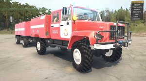 Spintires: MudRunner обзор мода Газ 33081 Пожарка