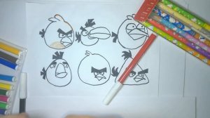 How To Draw ANGRY BIRD for Kids - Learn Art Drawing Animals - Educatinal Clip for Kids ❃ZoZo TV♫