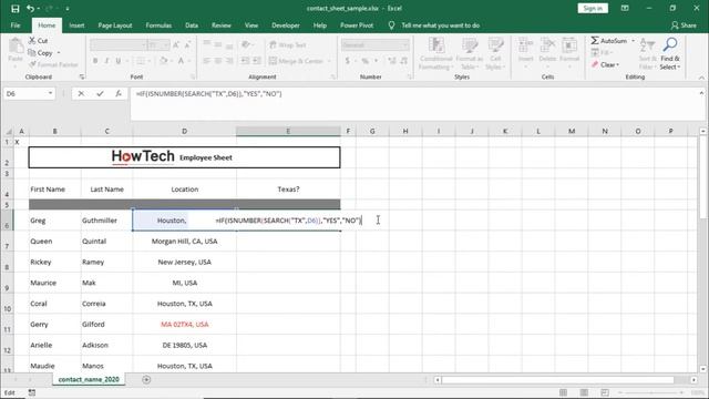 How to Check If Cell Contains Specific Text in Excel | Adding the ISNUMBER Function смотреть онлайн