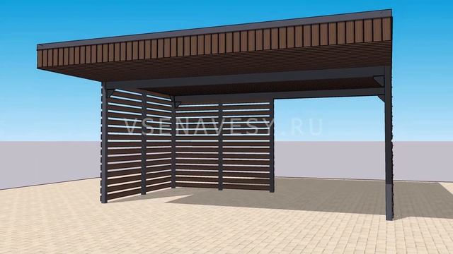 Металлический навес для дачи. Проектирование и схема монтажа.