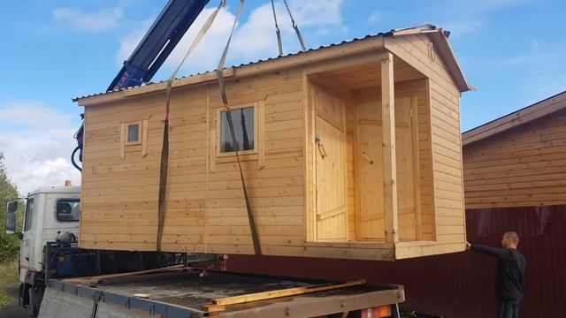 Легкая погрузка и разгрузка бани смотреть онлайн