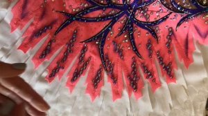 ДЕКОРИРОВАНИЕ/РАСКЛЕЙКА стразами купальника для художественной гимнастики №1