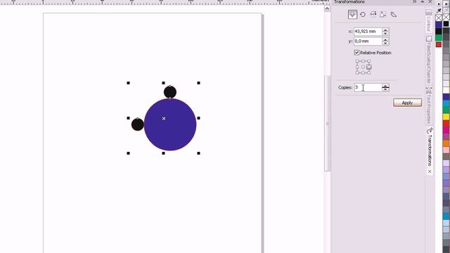 CorelDraw дублирование объектов