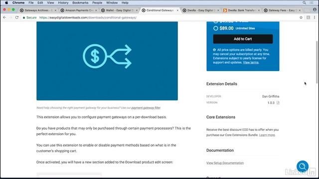 Course WordPress Ecommerce Easy Digital Downloads - 05 Setting Up Payment: Video 16 смотреть онлайн