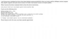 Unix & Linux: Trouble installing WiFi Driver in Kali Linux 2.0 rolling