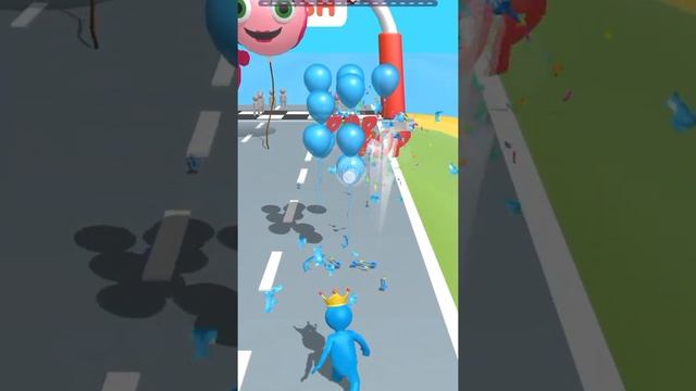 Balloon Pop Run 3D - Gameplay Walkthrough | Ios, Android mobile #shorts mobile games Level 15?? смотреть онлайн