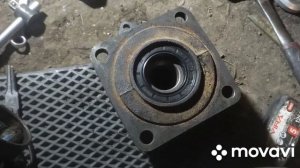 замена заднего ступичного подшипника на транспортере т3,