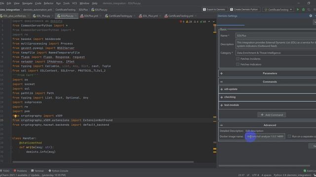 Create docker image to run both EDL and Certificate checking Xsoar смотреть онлайн