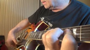 Gibson 1968 Barney Kessel Custom  - Jazz In F  - Travis picking in E  -  2   1   2016
