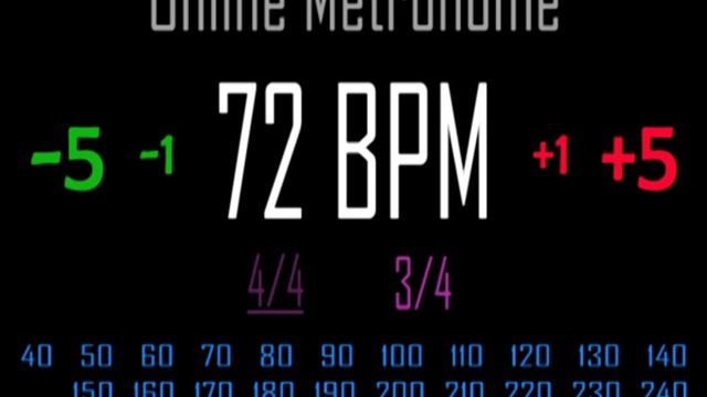 Metronomo Online - Online Metronome - 72 BPM 3/4 смотреть онлайн