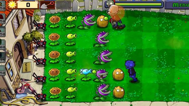 первая часть Растения против Зомби смотреть онлайн