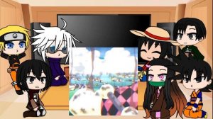 Anime Characters React To Each Other||Monkey D.Luffy(pt.2)