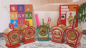 Карандашницы деревянные.