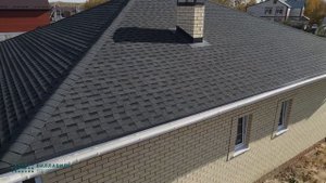 Гибкая черепица SHINGLAS в сером цвете (коллекция Ранчо)