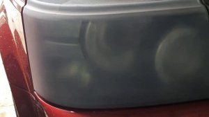 Химическая полировка фар - восстановление прозрачности пластика фар Range Rover Sport
