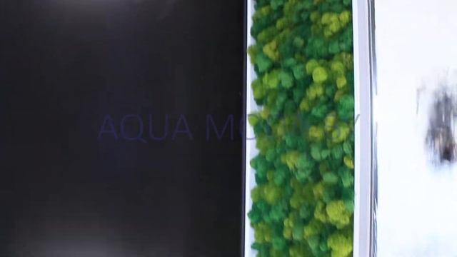 Водопад по зеркалу с панно из стабилизированного мха. Waterfall on the mirror with stabilized moss смотреть онлайн
