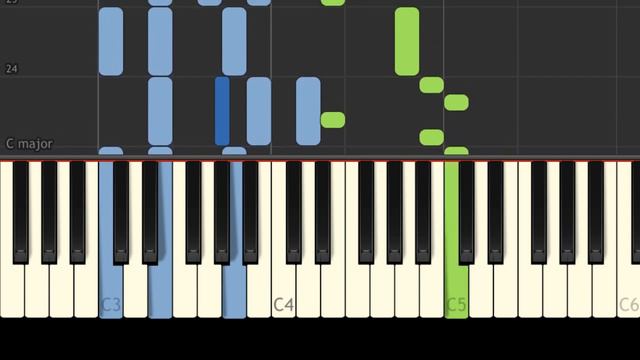 Russia - Katyusha - Easy Piano Music - EASY & SLOW смотреть онлайн