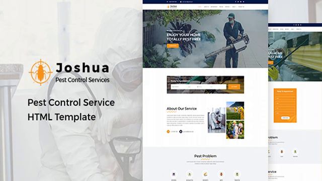 Joshua - Pest Control Service HTML Template | Themeforest Website Templates and Themes