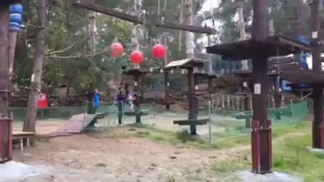 Веревочный парк Спарти и первые достижения за 30 сек смотреть онлайн