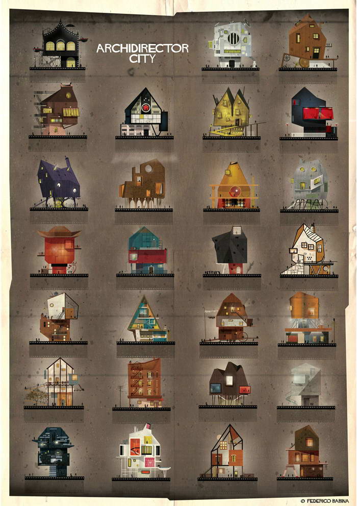 Кино и архитектура: Проект Archidirectors от Fredrico Babina