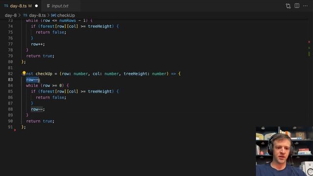 Advent of Code 2022 - Day 8 Solution [Typescript] смотреть онлайн