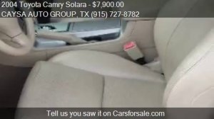 2004 Toyota Camry Solara for sale in El Paso, TX 79912 at th