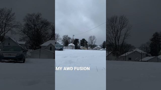 My AWD Fusion in the Snow