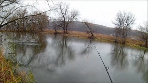 Щука дождливого ноября.  Рыбалка по высокой воде.