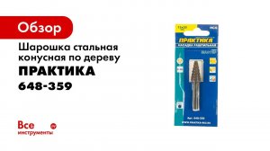 Насадка рашпильная по дереву Практика   Шарошка конусная Практика 1