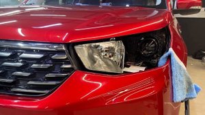 Установка би светодиодных линз Aozoom Dragon Knight в штатные фары Changan CS55