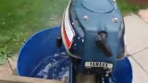 outboard vid 3.5hp yamaha, 1st run in ten years