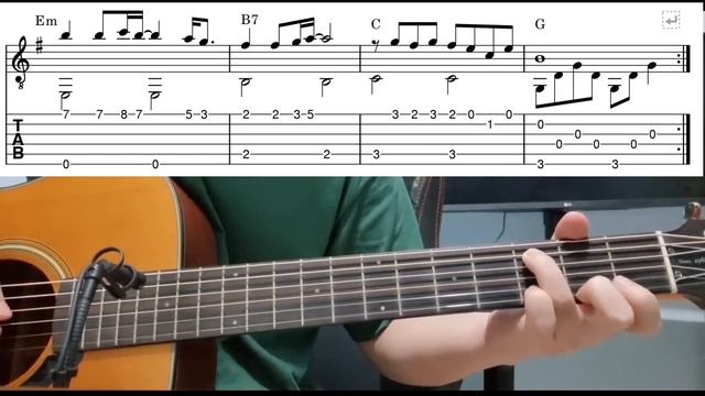 Oh My Love (John Lennon) - Easy Fingerstyle Guitar Playthough Tutorial Lesson With Tabs смотреть онлайн