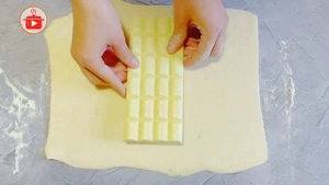 Слойки с Шоколадом! Очень Просто и Вкусно шоколадка в тесте на скорую руку