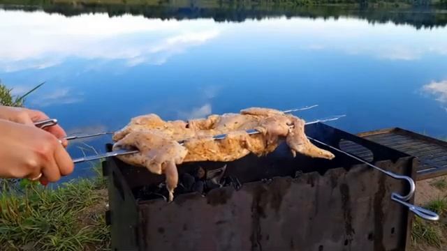 Запеченный кролик на мангале