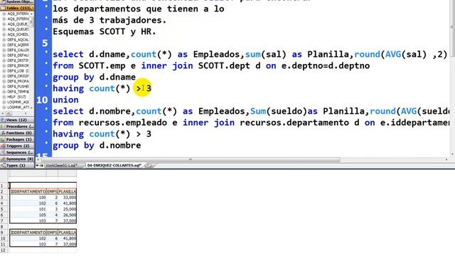 SISTEMAS UNI - ORACLE SQL - G3V16 - HAVING смотреть онлайн