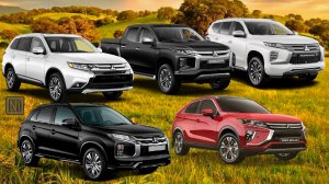 Сравниваю размеры салонов Mitsubishi модельного ряда 2021 | ASX EclipseCross Outlander L200 PajeroSp