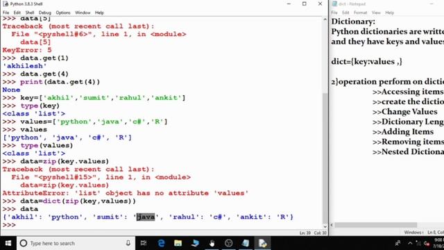 Dictionary in Python | Python | Programming Adventure
