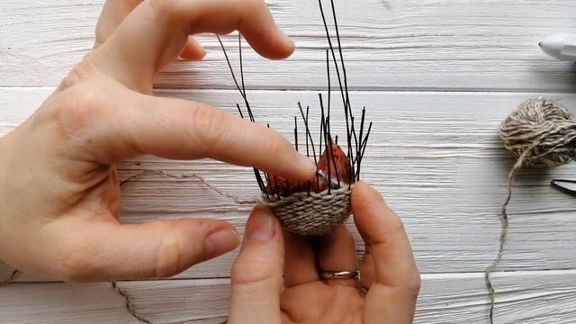 Миниатюрная корзинка своими руками смотреть онлайн